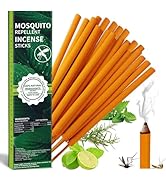 Extra Large Mosquito Repellent Sticks 24 Pack, Natural Citronella Oil Outdoor Patio Indoor Use Lo...