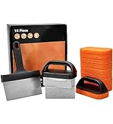 Griddle Cleaning Kit for Blackstone, 15-Pieces Flat Top Grill Accessories Cleaner Tool Set - Scra...