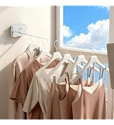 LxBrillxiant Retractable Clothesline for Outdoor &amp; Indoor Use, 16.73 Ft Heavy Duty Retracting Clo...