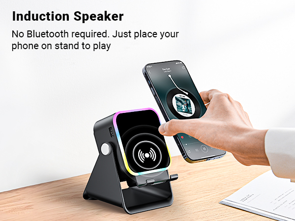 phone speaker amplifier 3 in 1 mobile phone holder bluetooth speaker cell phone stand with speaker