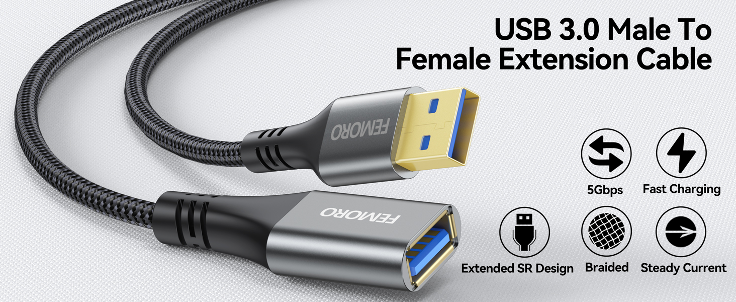 usb extension cable 3.0 15ft