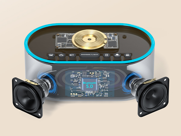 bluetooth alarm clock for bedroom