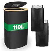 MOWETOO 110L Recycling Bin for Kitchen Indoor Home, Large 29 Gallon Recycling Bin with Lid, with ...