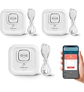 100dB Smart Water Sensor Alarm Water Leak Detectors for Home, with App Remote Monitor and Detecti...