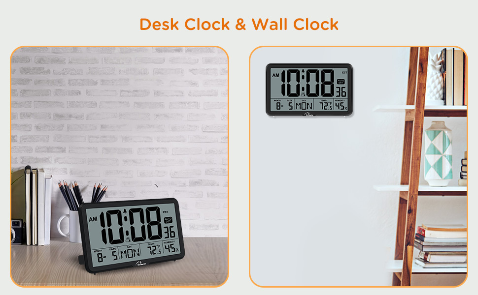 digital wall clock large dispaly