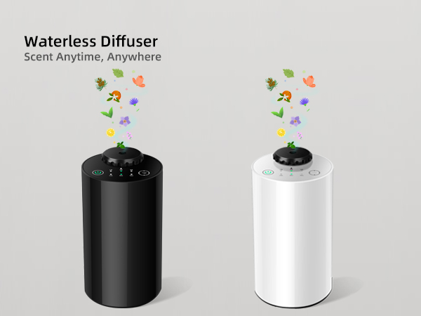 waterless car diffuser essential oil scent aromatherapy air freshener battery operated mini cordless