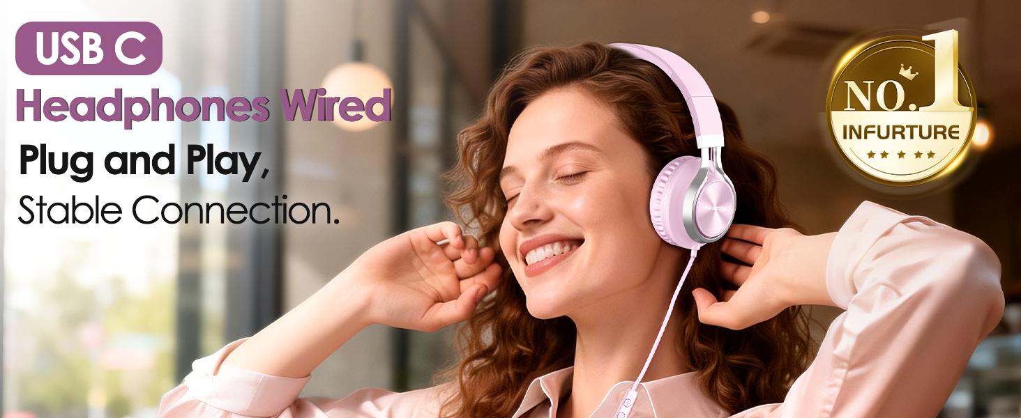 wired headphones USB C