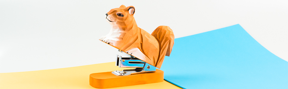 Wooden Animal Stapler, Squirrel 