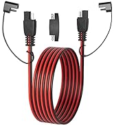 SUNAPEX 15Feet SAE Extension Cable 16AWG SAE to SAE Quick Disconnect Wire Harness Solar Panel SAE...
