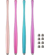 Slim Waist Stylus Pen for Touch Screen, Compatible with iPad, iPhone, Kindle Fire, 8 Extra Replac...