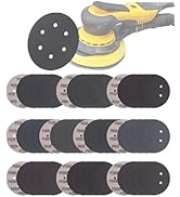 50PCS 6 Inch Wet Dry Sanding Paper Discs Hook and Loop, 6 Hole 120 to 1000 2000 3000 Grit Sandpap...
