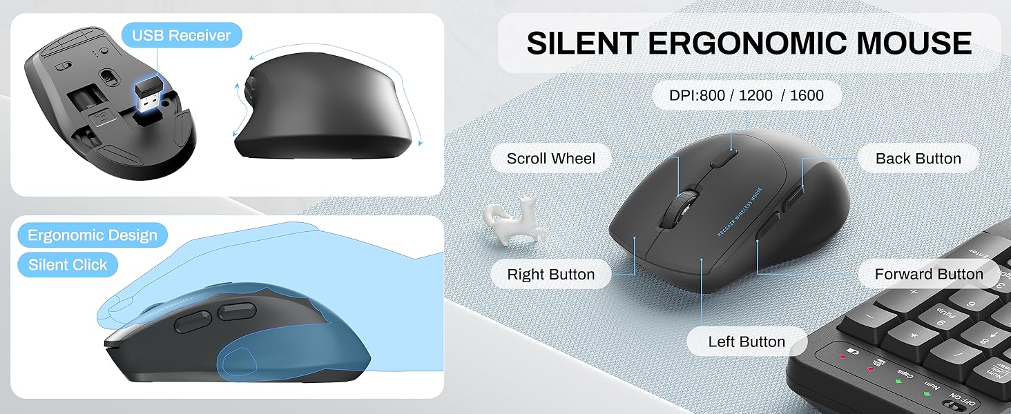 EK30 wireless keyboard and mouse grey 7
