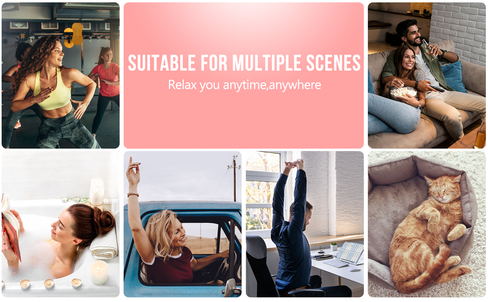 Handheld Massager Mini Portable Body Massager Pain Release Battery Operated Easy Hand Grip