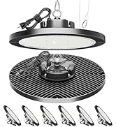 Super Bright 150W High Bay Led Shop Lights| 22500LM 5000K AC110-277V UFO Led High Bay Light With ...