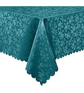 Smiry Rectangle Table Cloth, Waterproof Heavy Duty Vinyl Tablecloths, Wipeable Washable Table Cov...