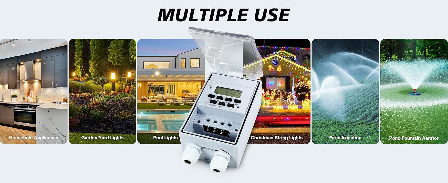 Goldlife Waterproof Programmable Timer Switch
