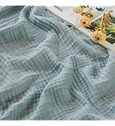 EMME Cotton Muslin Large Throw Blanket Couch Breathable Gauze Soft Lightweight Bed Blankets Adult...