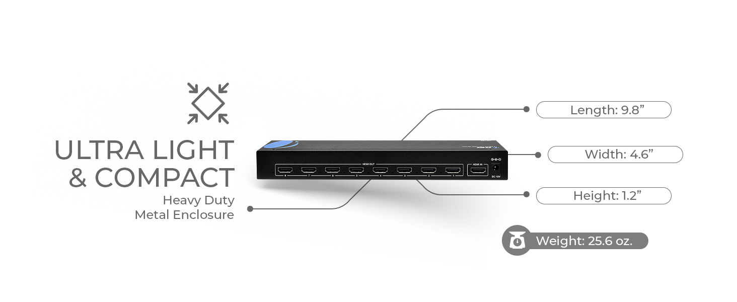 hdmi cat6 extender splitter