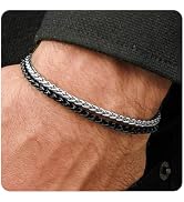 Galis Mens Bracelet - Stainless Steel for Men, Non Tarnish Rope Chain Bracelets, Stylish Birthday...