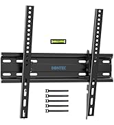 BONTEC TV Wall Mount Tilting for 23-60 inch TVs, Low Profile Design, Max VESA 400x400mm, Holds up...