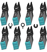AMZBSAW 100PCS Cr-V-Steel Oscillating Saw Blades, Professional Multi Tool Blades Kits for Wood Pl...