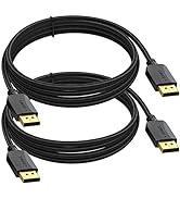 XiAyriky 4K DisplayPort to DisplayPort Cable 10 Feet, 2-Pack DP to DP Cable, Display Port Cable 1...