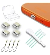 USB C Dust Plug 4 Pack, Type C Port Dust Cover Protector with Easy Grip Tab and Lanyard Accessory...