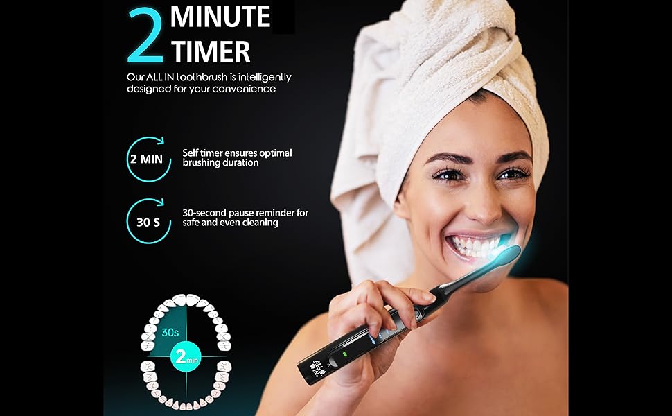 ALL IN TOOTHBRUSH WITH 2 MINUTE TIMER