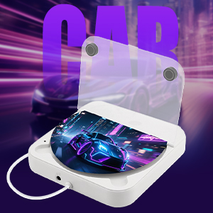 External CD Player for Car USB Port Car CD Player with USB C Adapter