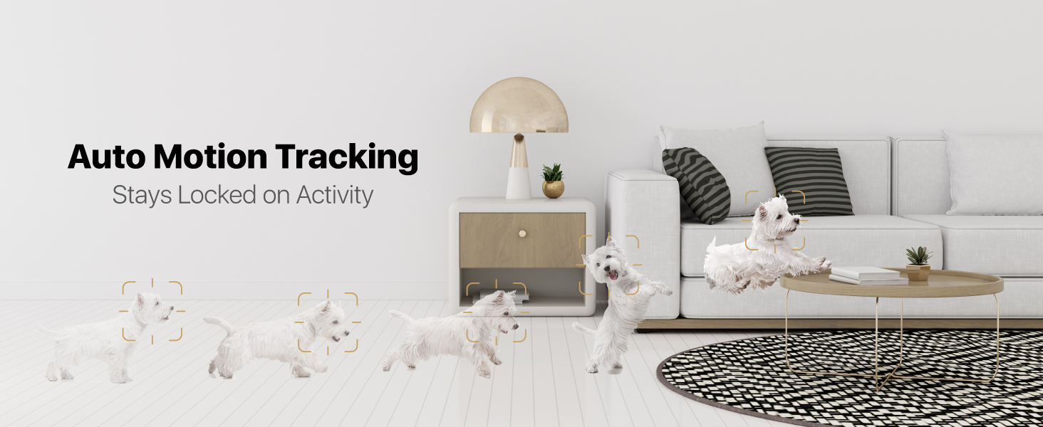 FS3 2K Ultra HD Pan &amp;amp; Tilt Indoor WiFi Security Camera_Motion Tracking