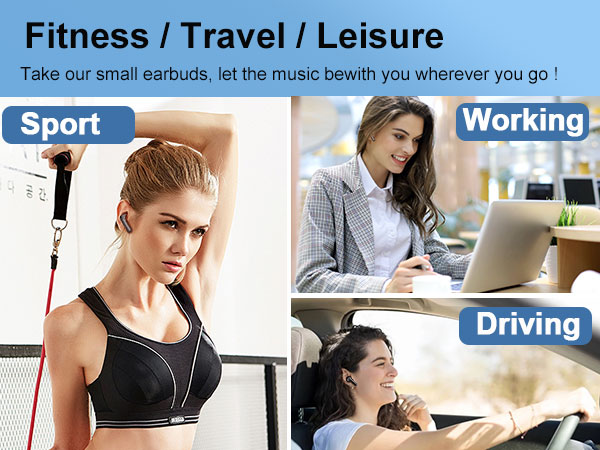 Bluetooth headphones earbuds Ear phones