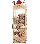 deepredcoast Stuffed Animal Storage,Christmas Reindeer Stuffed Animal Organizer, Movable Stuffed ...