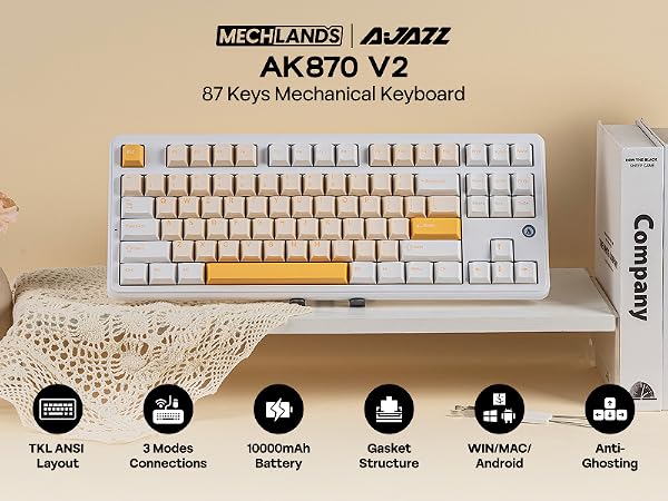 AK870 V2 White Yellow
