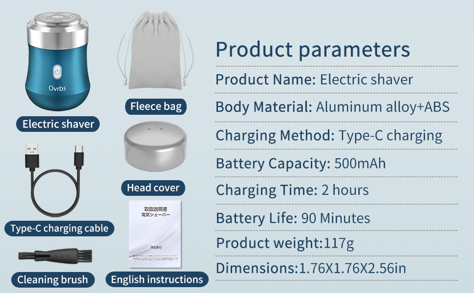 Mini Portable Shaver Portable Travel Razor Mini Electric Razor