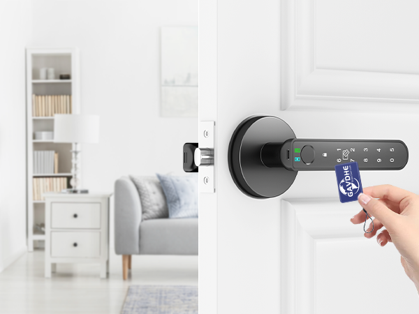 door knob fingerprint black