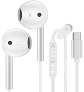 Samsung USB C Headphones for Galaxy S25 Ultra Edge S25+ S24 FE S23 S22 S21 A17 A16 A35 A54 A15, U...