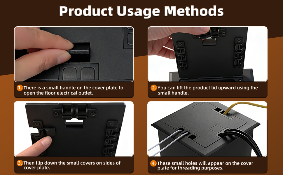recessed flat hidden socket kit