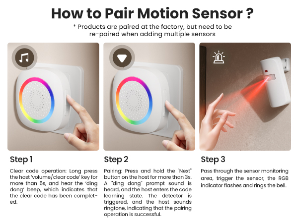 motion sensor door chime