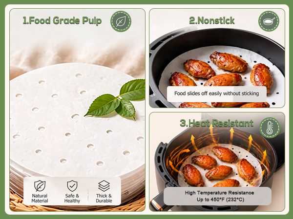 air fryer liners disposable round