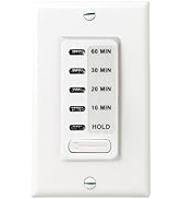 Intermatic EI210W Electronic 10, 20, 30, 60 Minute Auto-Off Timer - Easy Operation, Silent Functi...