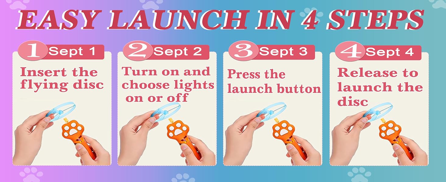 flying disc launcher toy