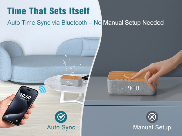 6 wake up sounds with 30 levels volume