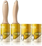 HapChron Lint Rollers for Pet Hair Extra Sticky [400 Sheets/2 Handles], Lint Remover Go Beyond An...