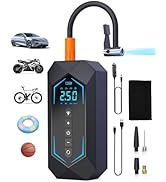 Tire Inflator Portable Air Compressor - Air Pump for Car Tires Max 150PSI with 7500mAh Rechargeab...