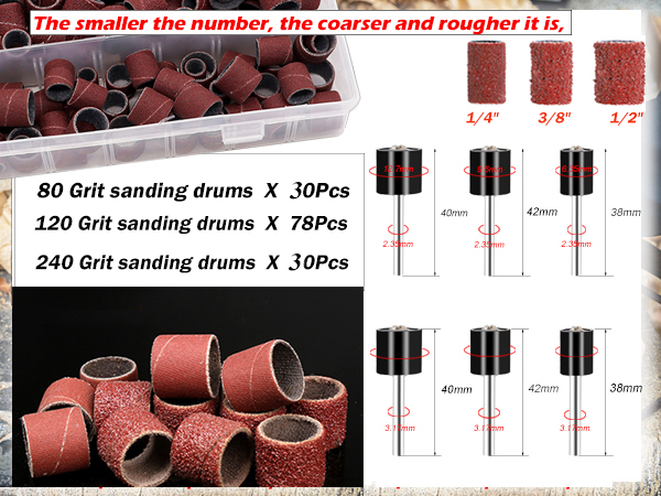 Sanding Drum Set