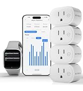 eKyro Smart Plug Energy Monitoring | Compatible with Alexa, Google Home Assistant, iPhone, Siri, ...