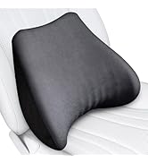 TKLoop Soft Lumbar Support Pillow for Driving Seat 100% Memory Foam Lumbar Pillow for Lower Back ...