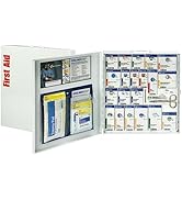 First Aid Only 50-Person SmartCompliance First Aid Kit for Businesses, ANSI A+ Compliant Metal Fi...
