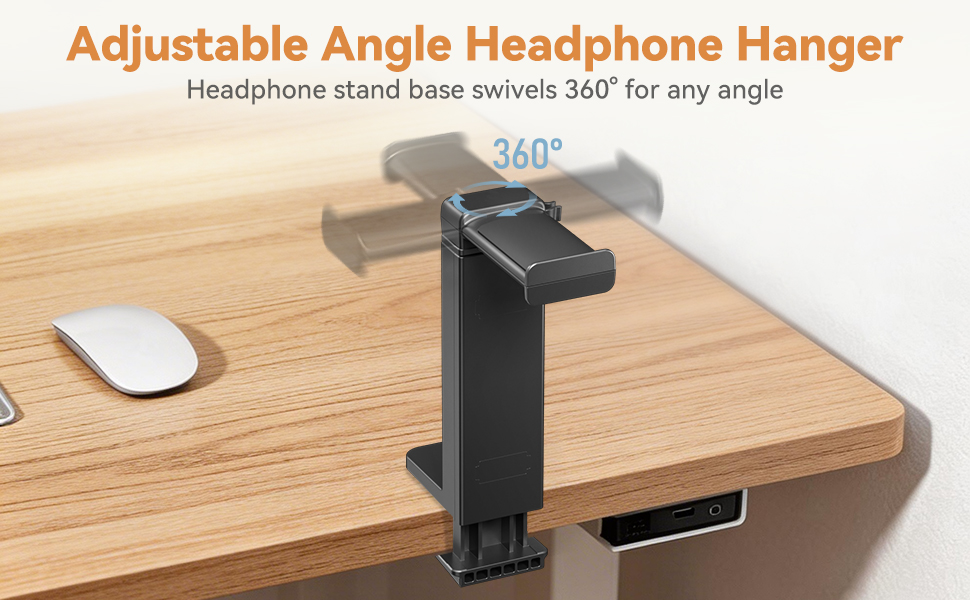 Desk headphone stand
