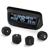 Masoll Tire Pressure Monitoring System, RV/Trailler TPMS with Solar Charging &amp; Auto Calibration, ...
